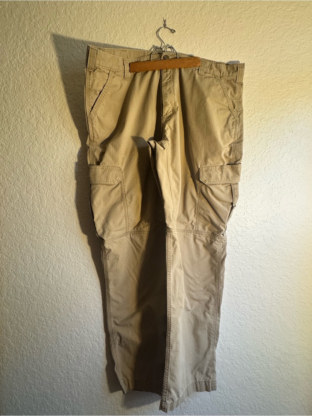 Men's Khaki Cargo Pants – Classic Utility Style